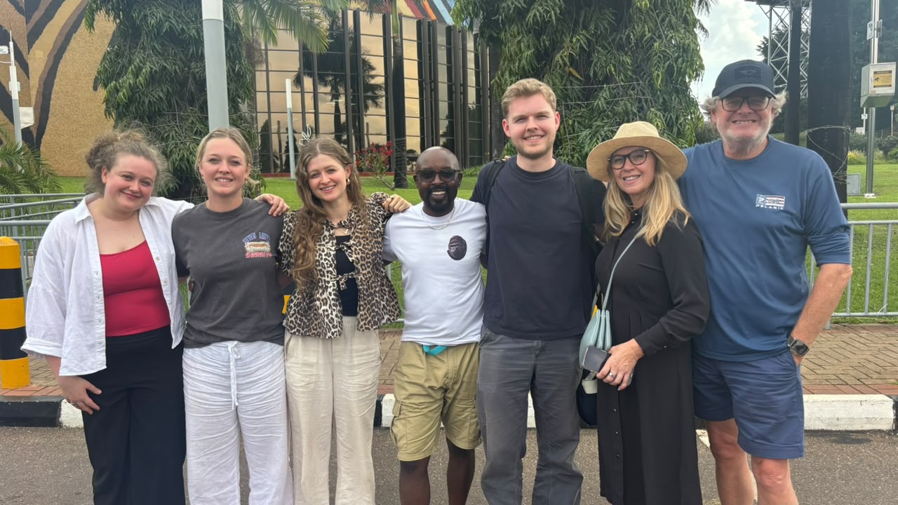 Safari guests together on a Kigali city tour